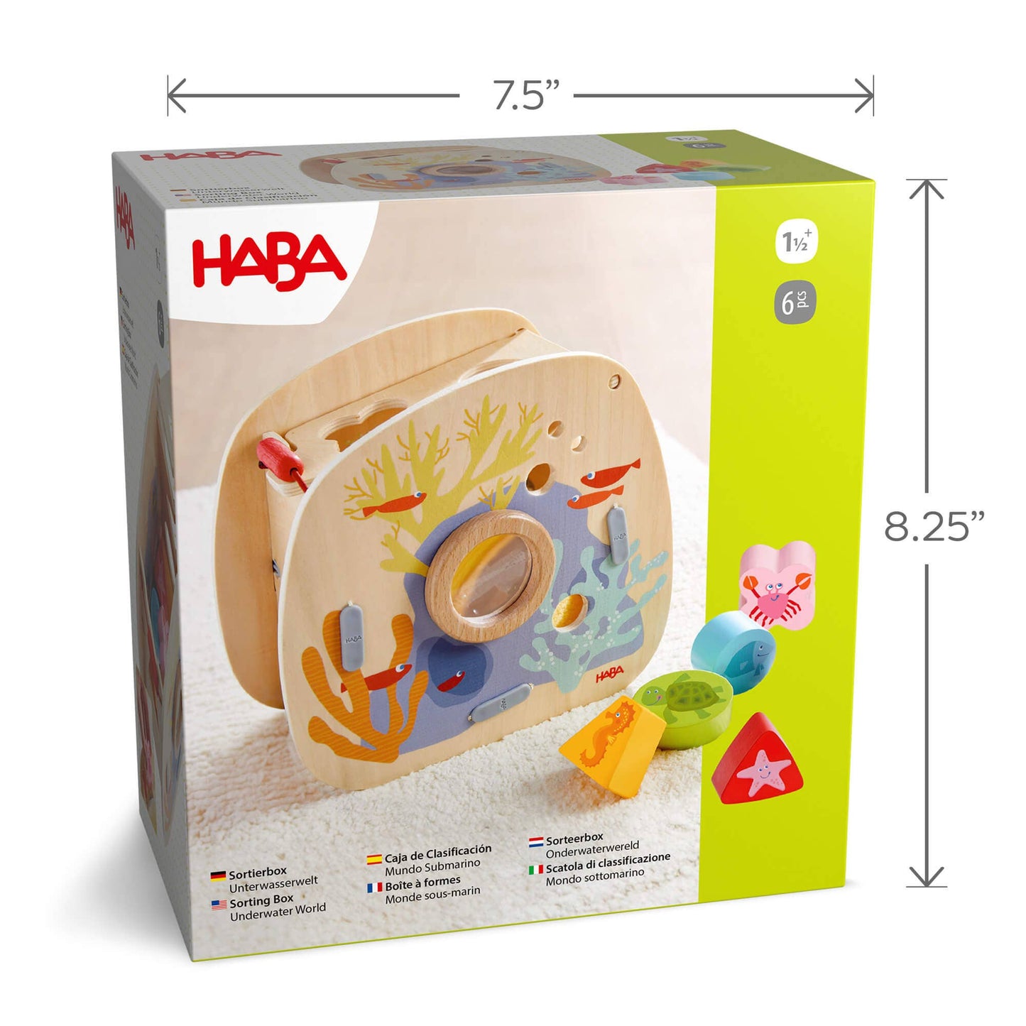Underwater World Wooden Shape Sorter