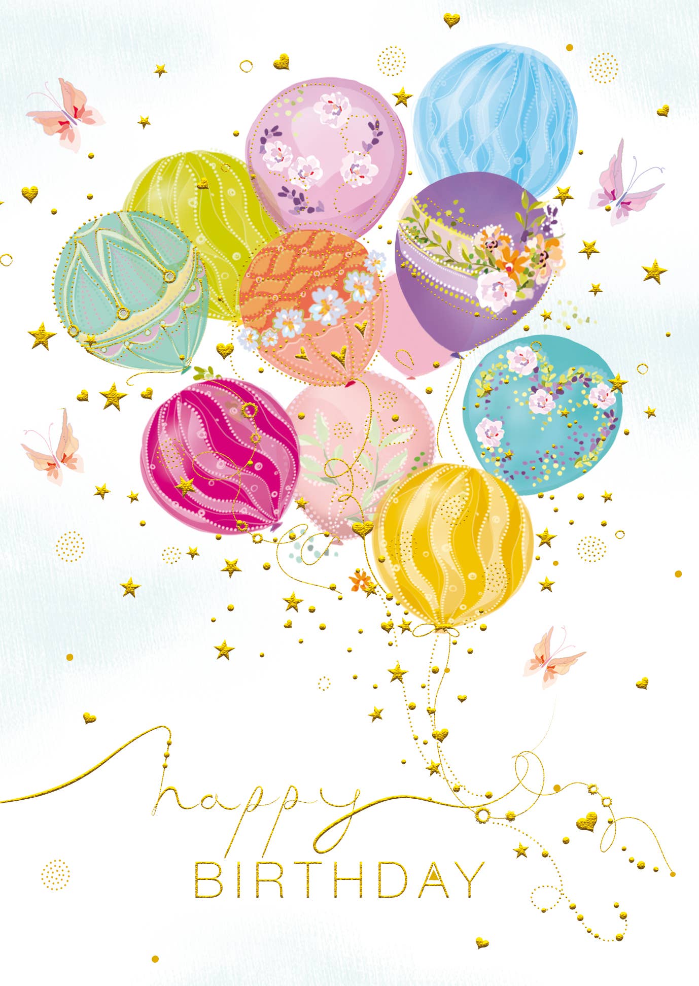 BIRTHDAY BALLOONS GREETING CARD TURNOWSKY