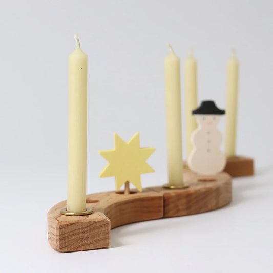 Grimm's Beeswax Candles, Cream