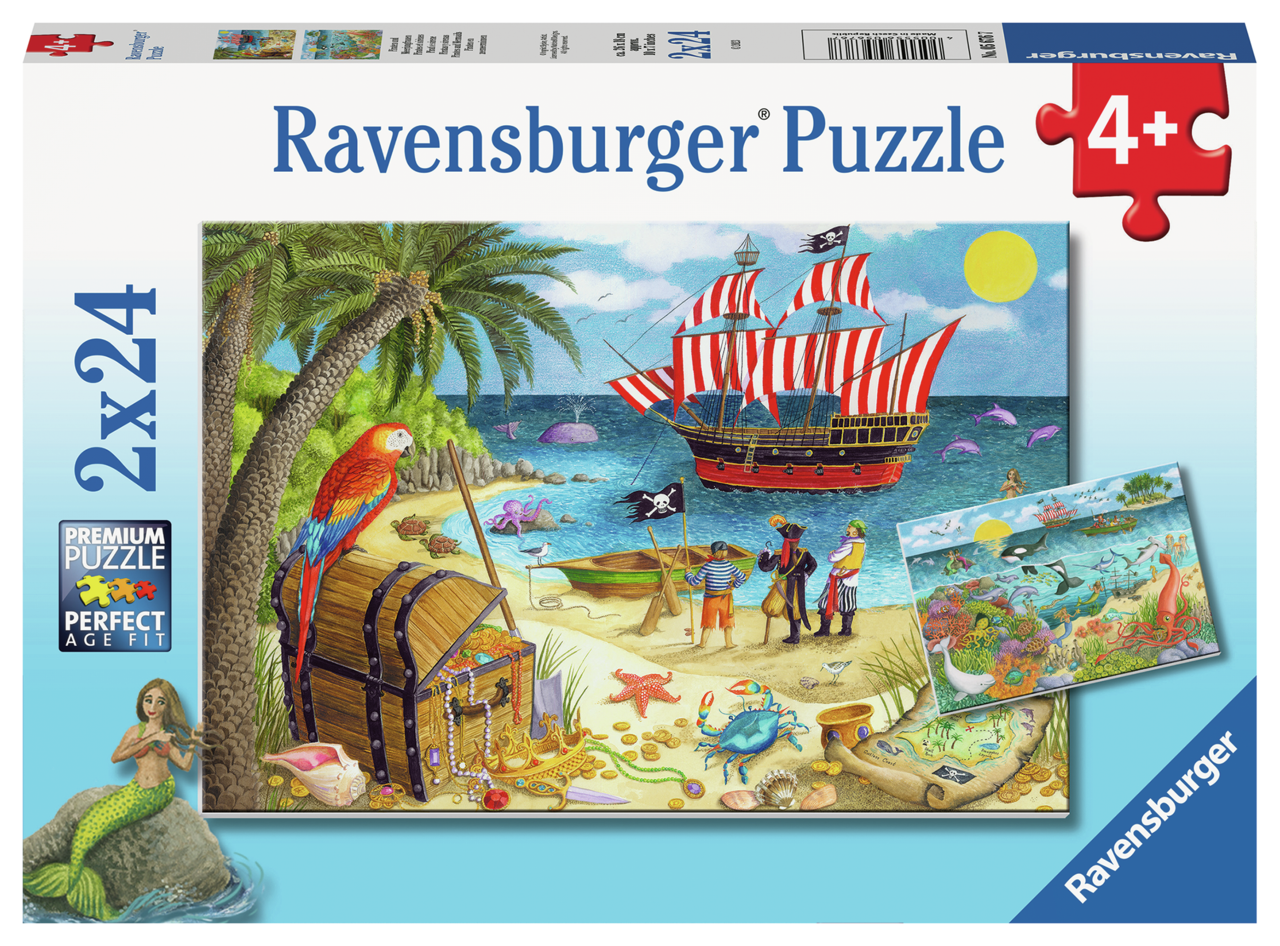 Pirates & Mermaids 2x24 pc Puzzle