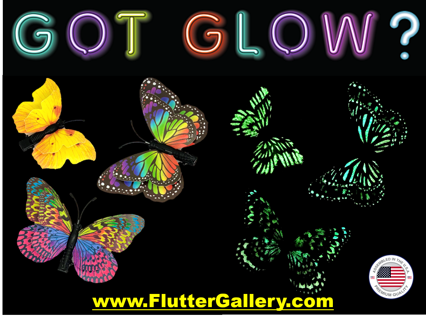 GLOW Butterfly Clip