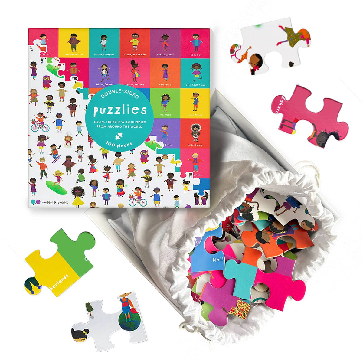 Puzzlies, 100-piece Double-sided Puzzle, Christmas Gift