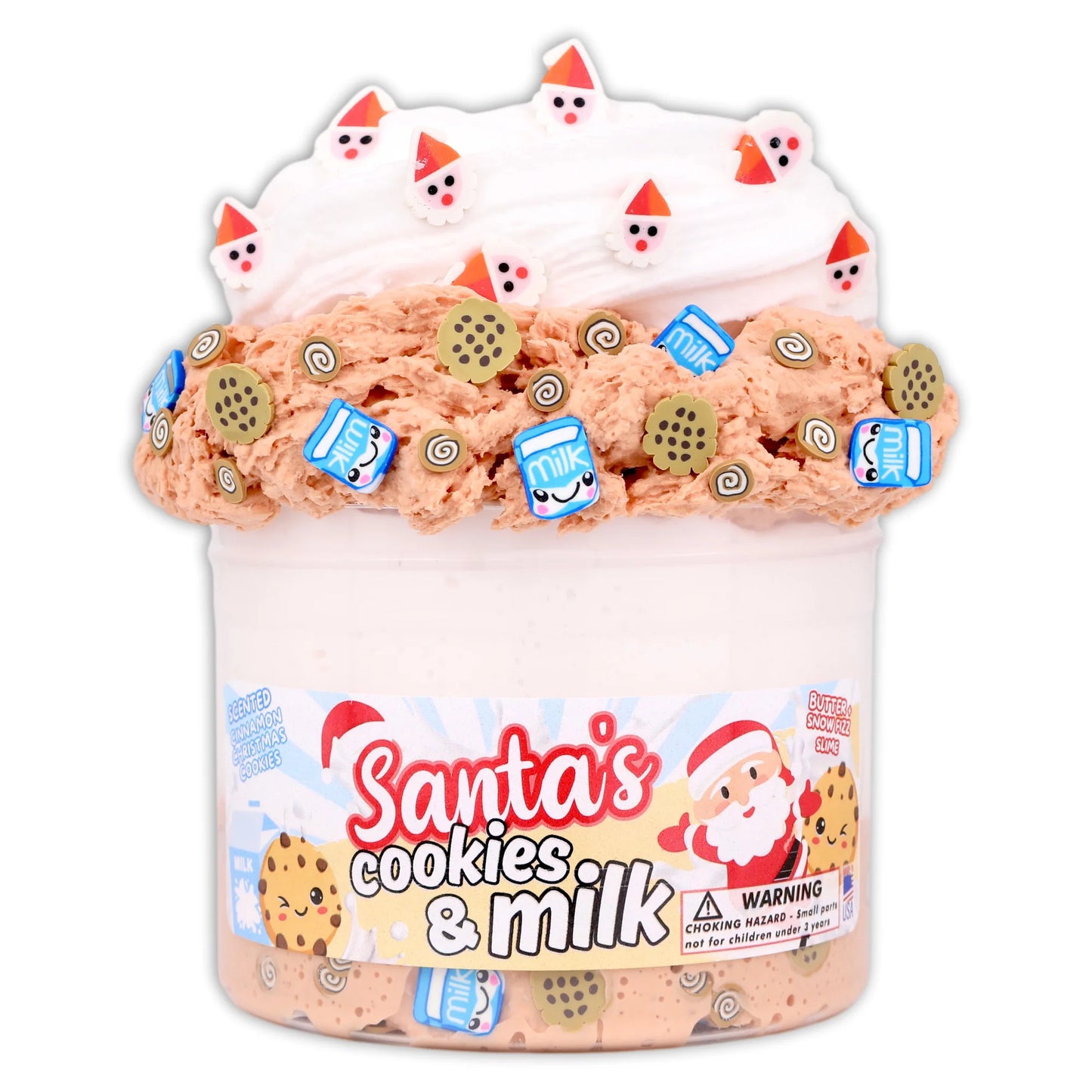 Santa's Cookies & Milk Slime