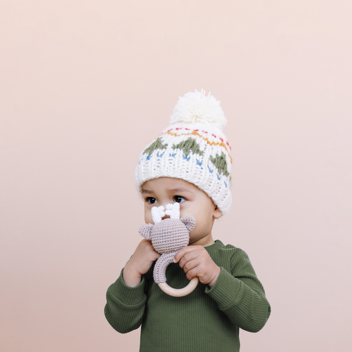Deer Crochet Cotton Rattle