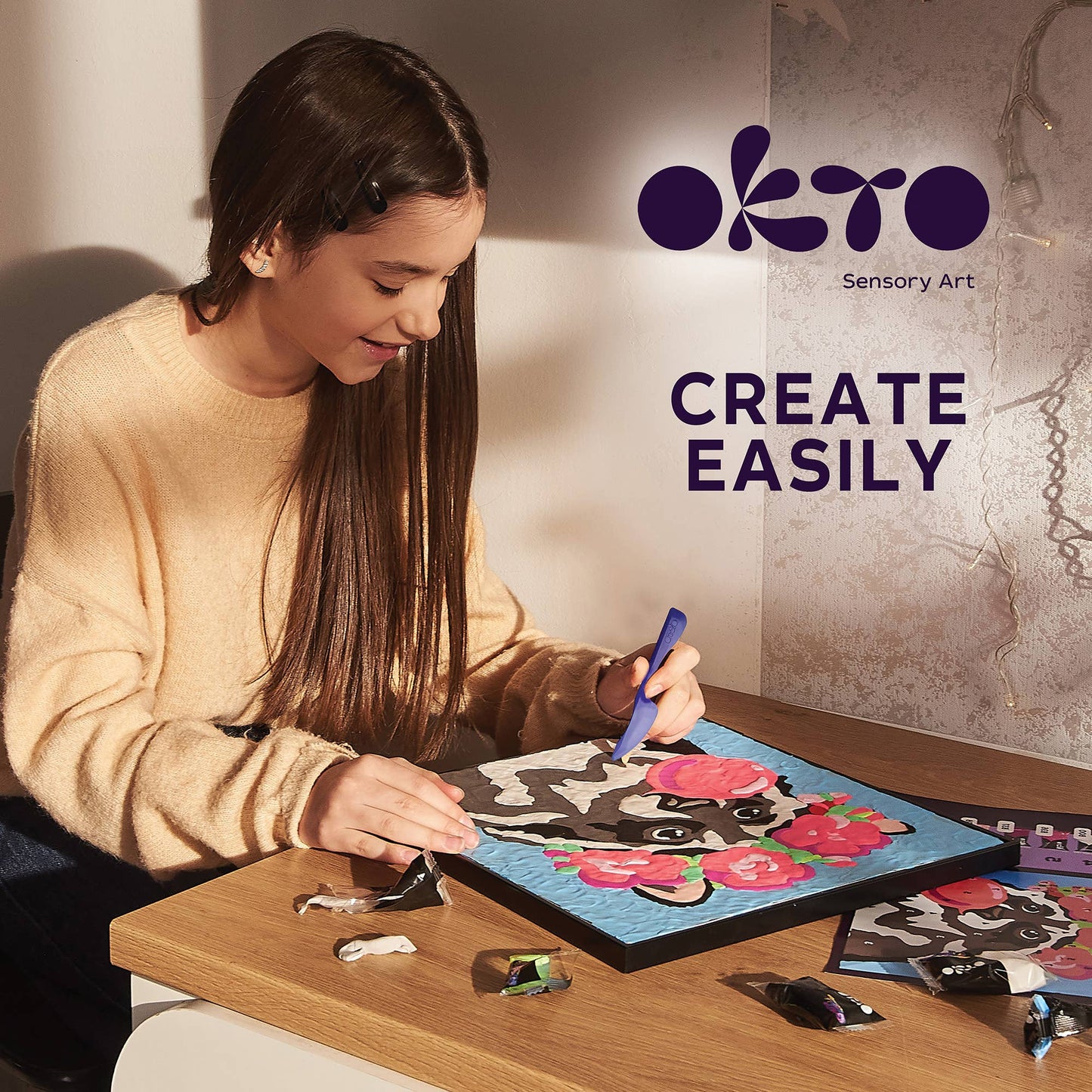 OKTO Clay-by-Numbers Kit – “Raccoon”