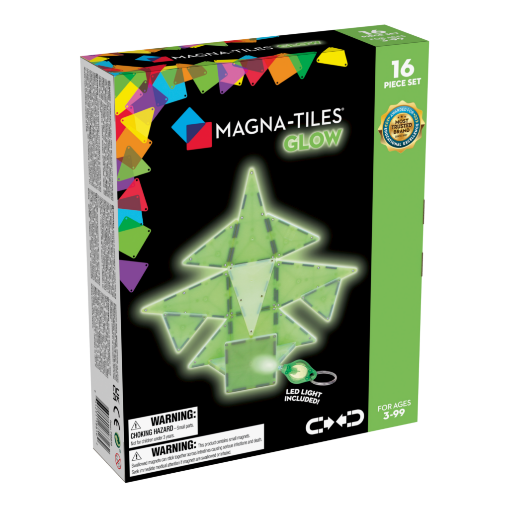 Magnatiles 16 Pc Glow Set