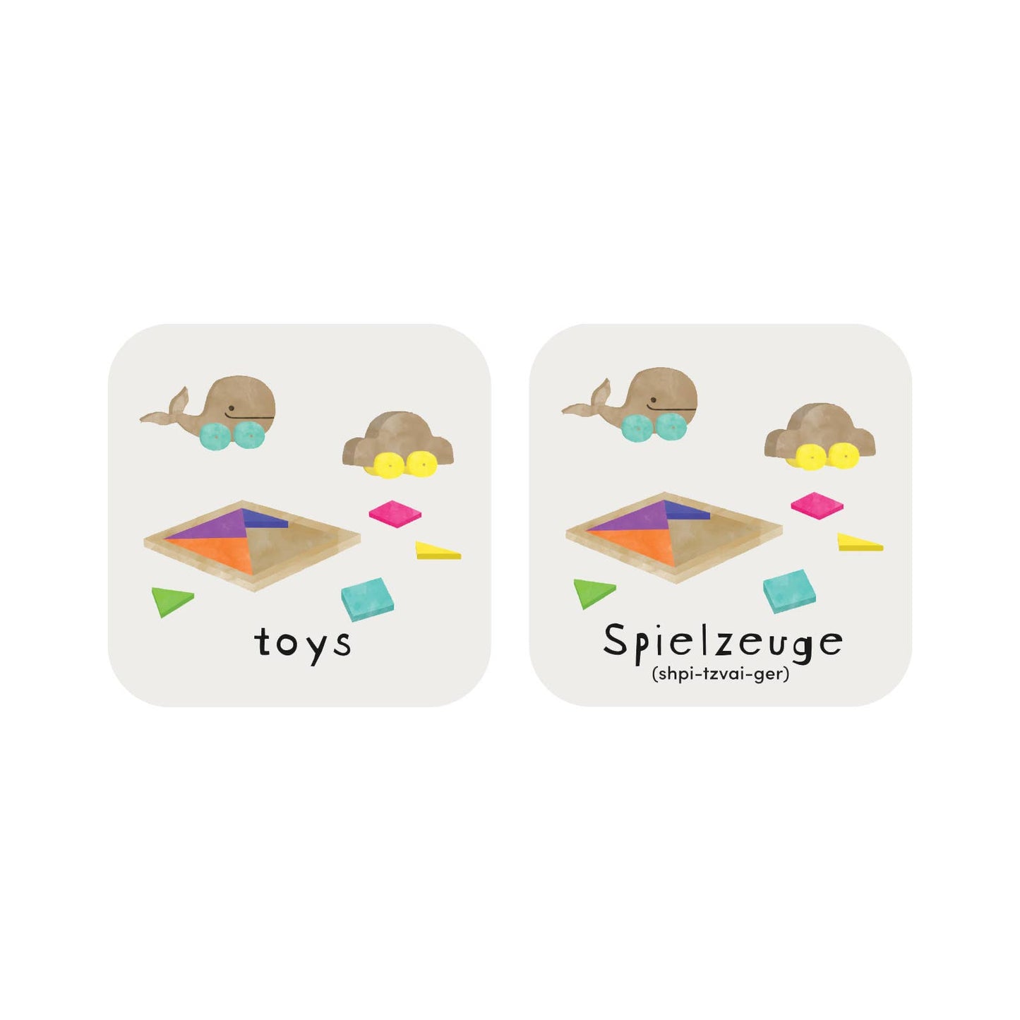 Minilingo German/English Bilingual Cards | Stocking Stuffers