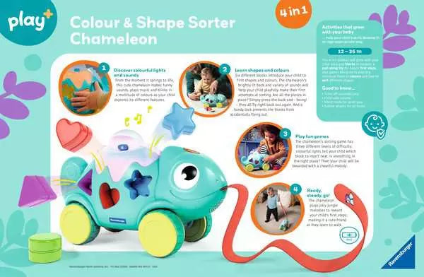 Color and Shape Sorter Chameleon