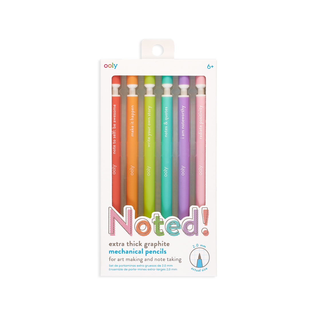 Noted! Extra Thick Graphite Mechanical Pencils – Pebbles Toys & Gifts
