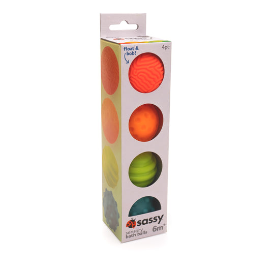 4 Pc Sensory Bath Balls