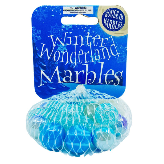 Winter Wonderland Net Bag of  Marbles