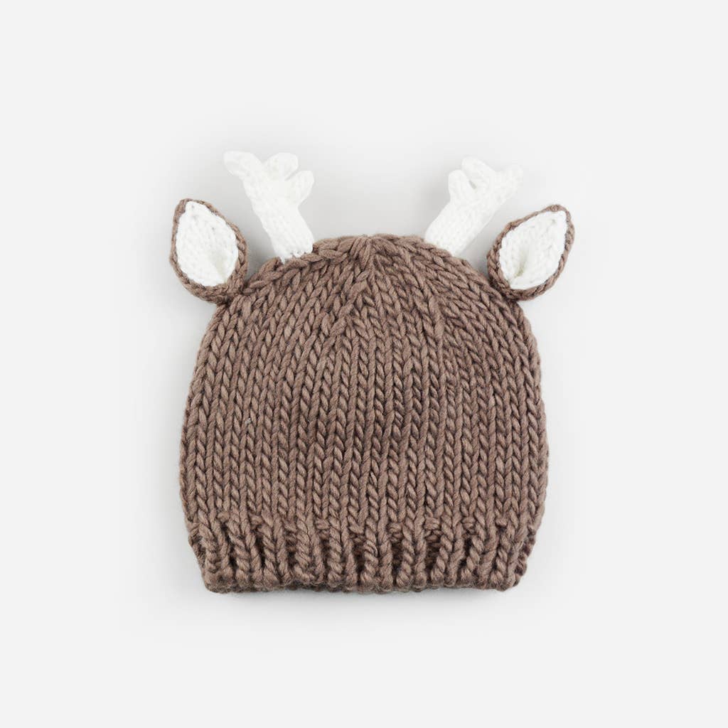 Hartley Deer Tan | Baby & Kids Hat Beanie Gift: XS; 3-6mths