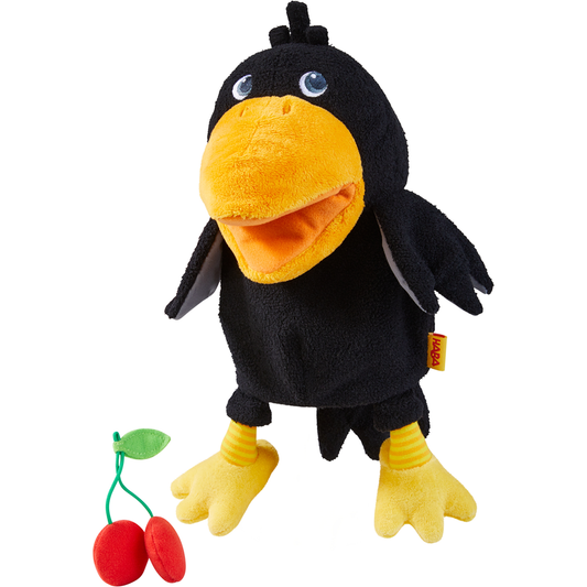 Raven Glove Puppet – Plush Hand Puppet for Storytelling