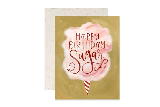 Cotton Candy Birthday Greeting Card