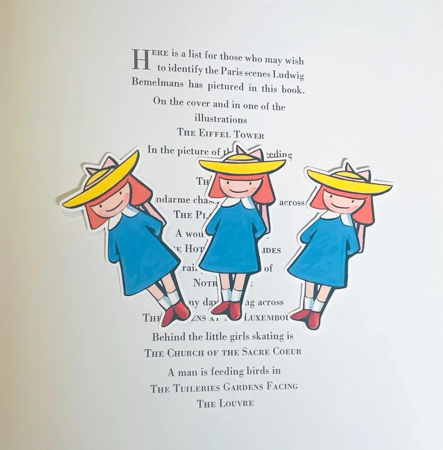 Madeline in Paris Sticker: Waterproof Vinyl Storybook Decal