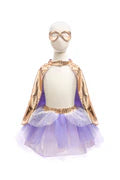 Super-duper Tutu, Cape & Mask- Rose Gold/Lilac