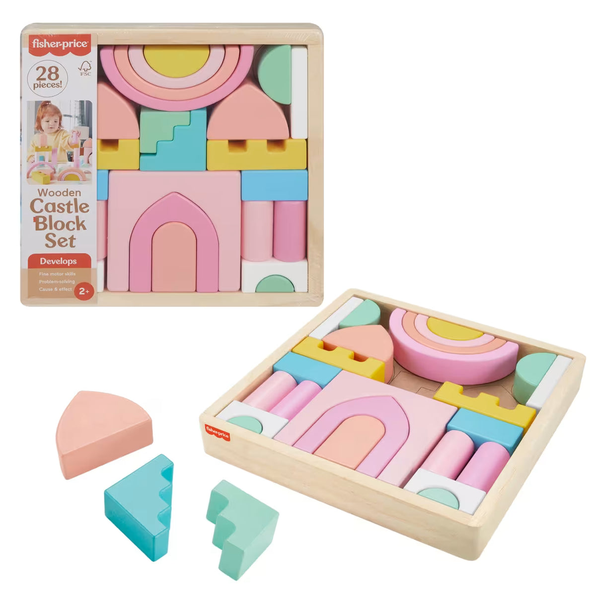 Wooden Castle Block Set
