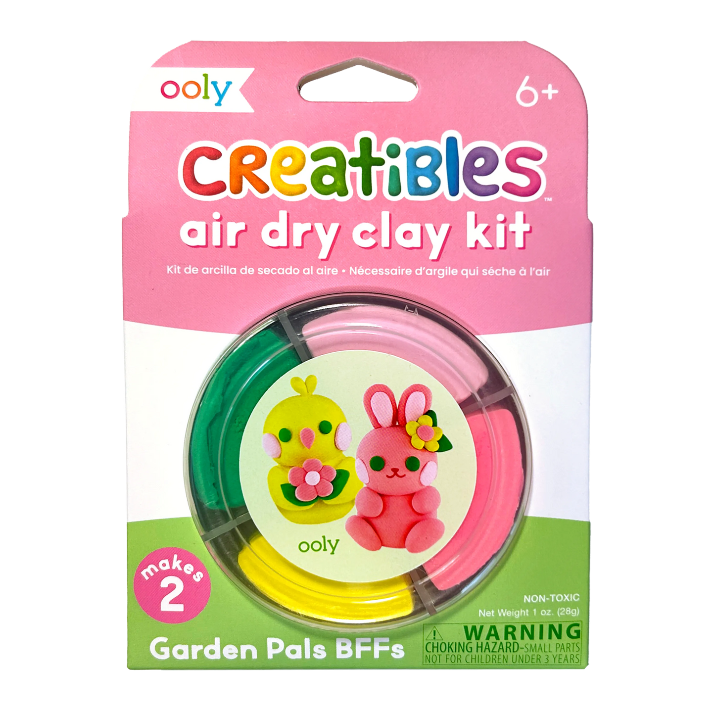 Creatibles: Air Dry Clay BFFs Kit - Garden Pals (Set of 4 Co