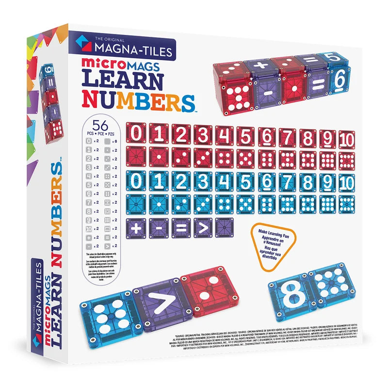 microMAGS LEARN Numbers - 56 Piece Set