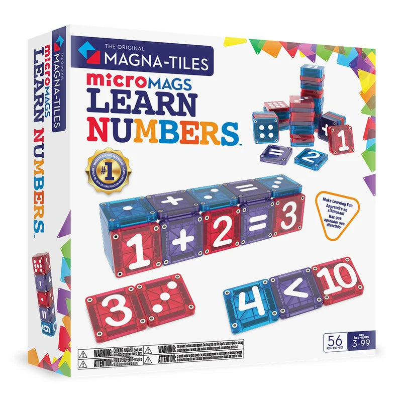 microMAGS LEARN Numbers - 56 Piece Set
