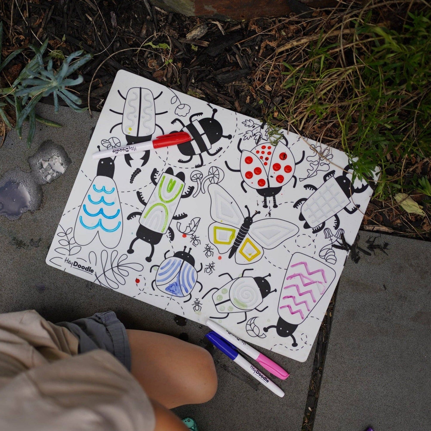 Busy Bugs Sensory Coloring & Doodle Mat