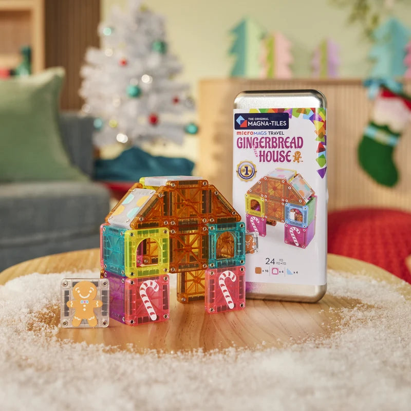 microMAGS Gingerbread House - 24 Piece Travel Set