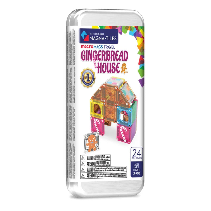 microMAGS Gingerbread House - 24 Piece Travel Set