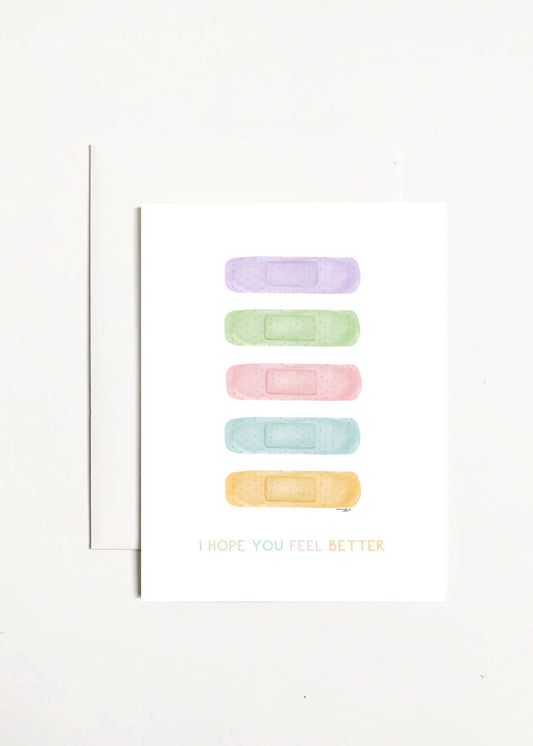 I Hope You Feel Better - Colorful Bandaids