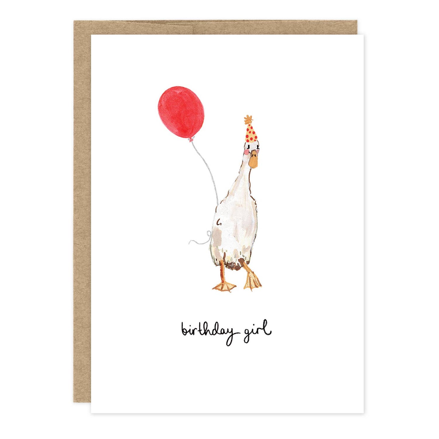 Duck Birthday Girl Birthday Card
