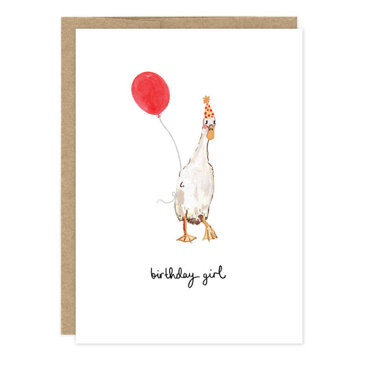 Duck Birthday Girl Birthday Card