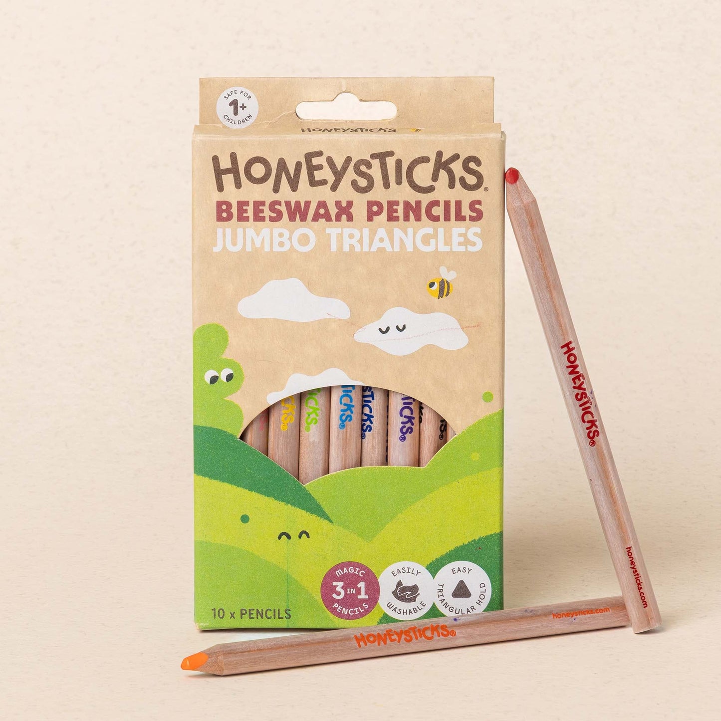 Honeysticks Magic 3-in-1 Beeswax Pencils