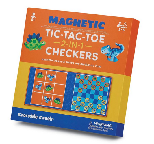 Magnetic Tic Tac Toe/Checkers Dino