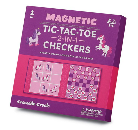 Magnetic Tic Tac Toe/Checkers Unicorn