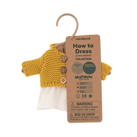 Knitted Sea Girl Outfit, Doll Clothes