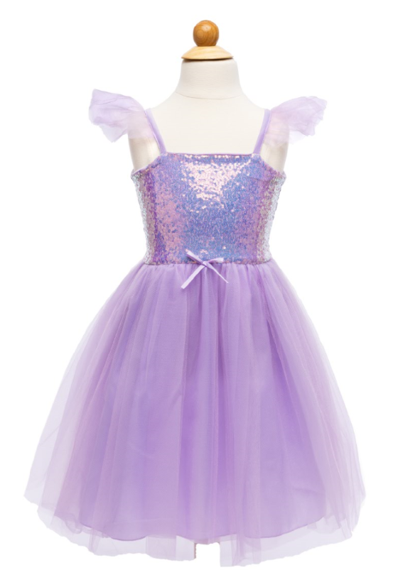 Sequins Princess Dress, Lilac