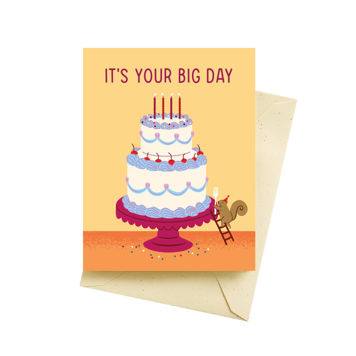 Big Day Cake Birthday Cards