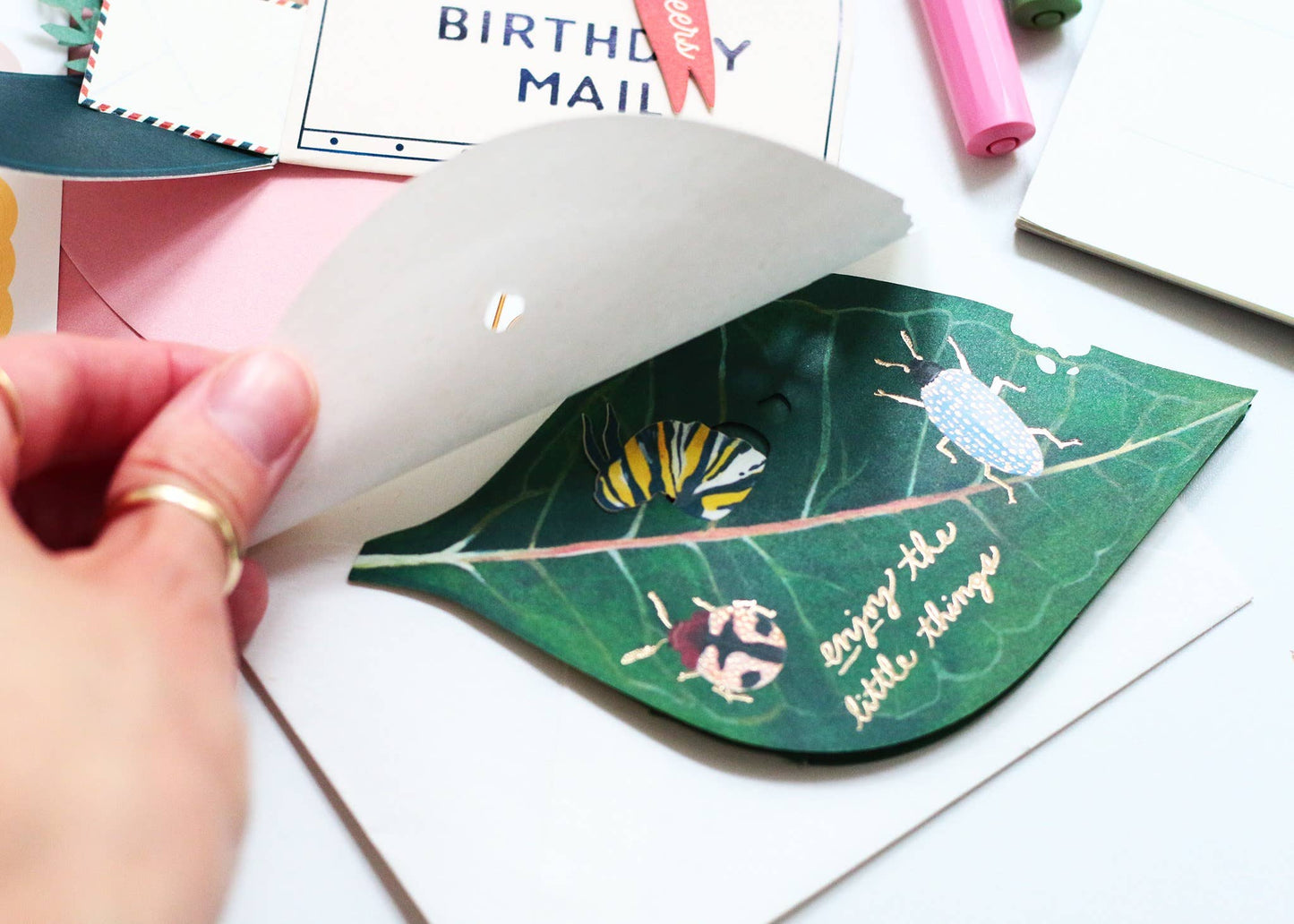 Caterpillar Pop-Up Card