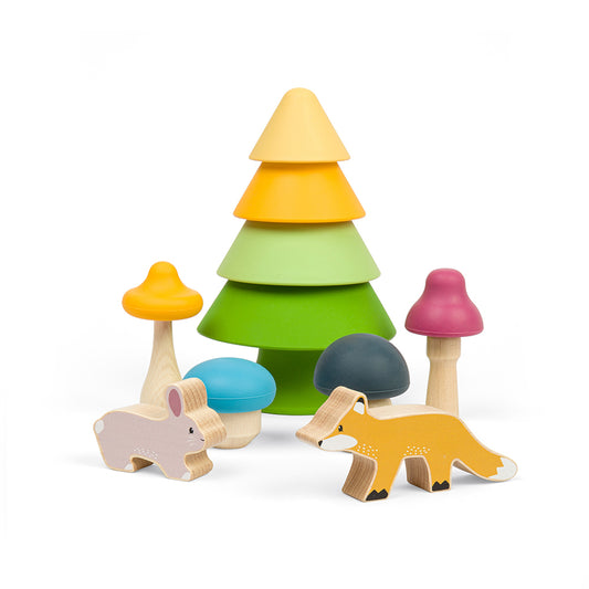 Forest Friends Wooden Playset