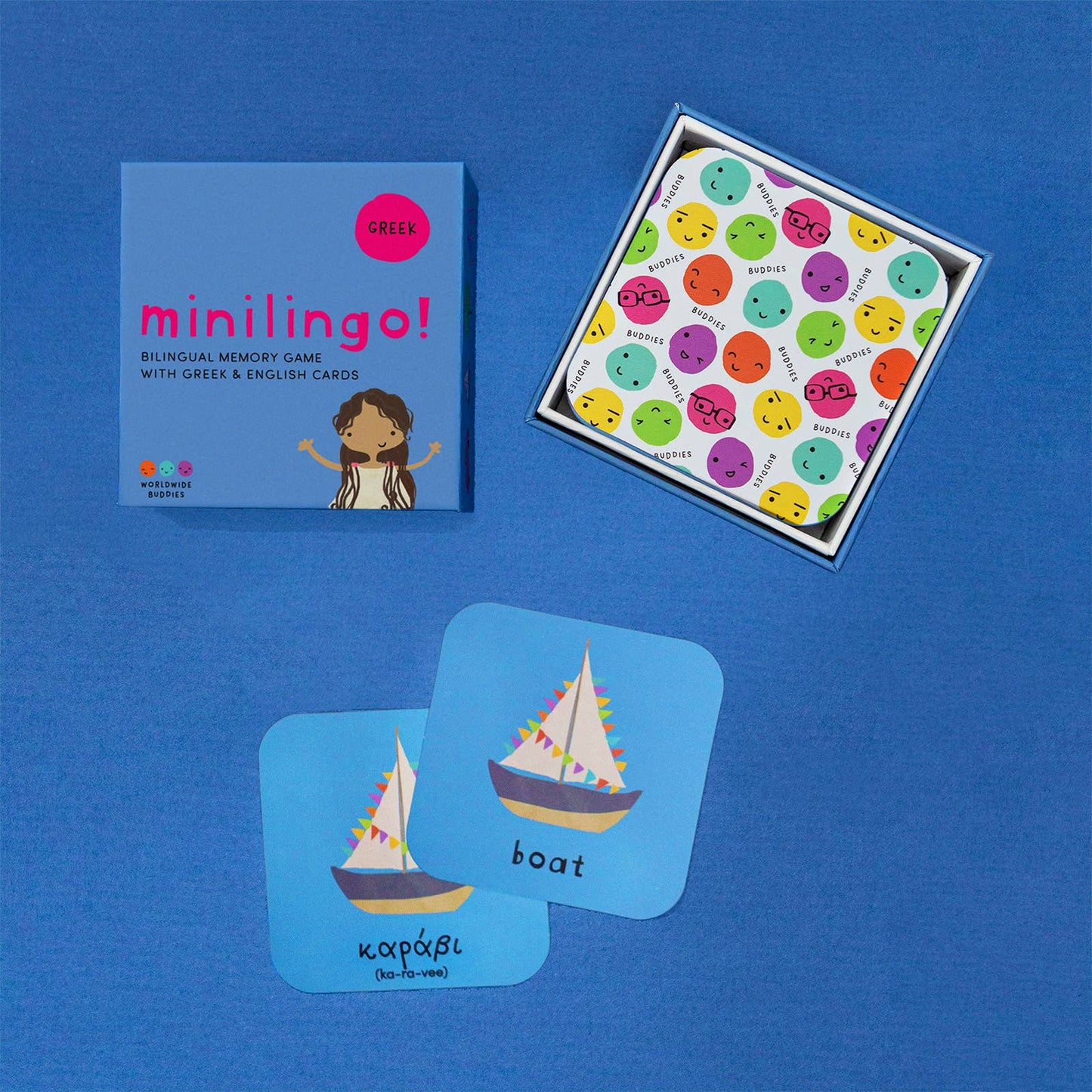 Minilingo Greek/English Bilingual Flashcards for Kids