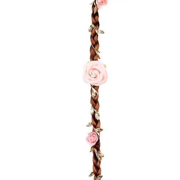 Taylor Hair band (brown) w/ flowers