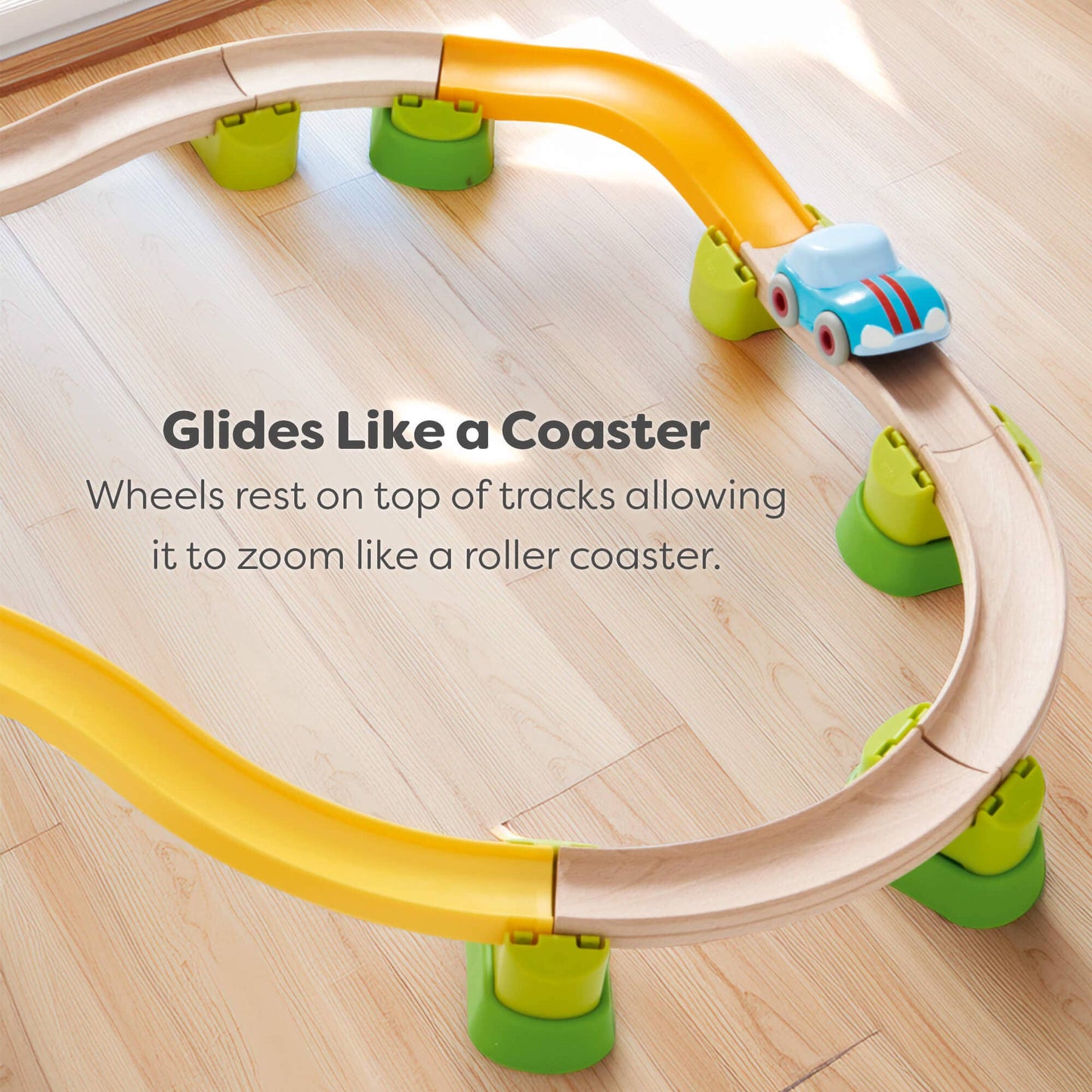 HABA Cars Light Blue Speedster with Momentum Motor