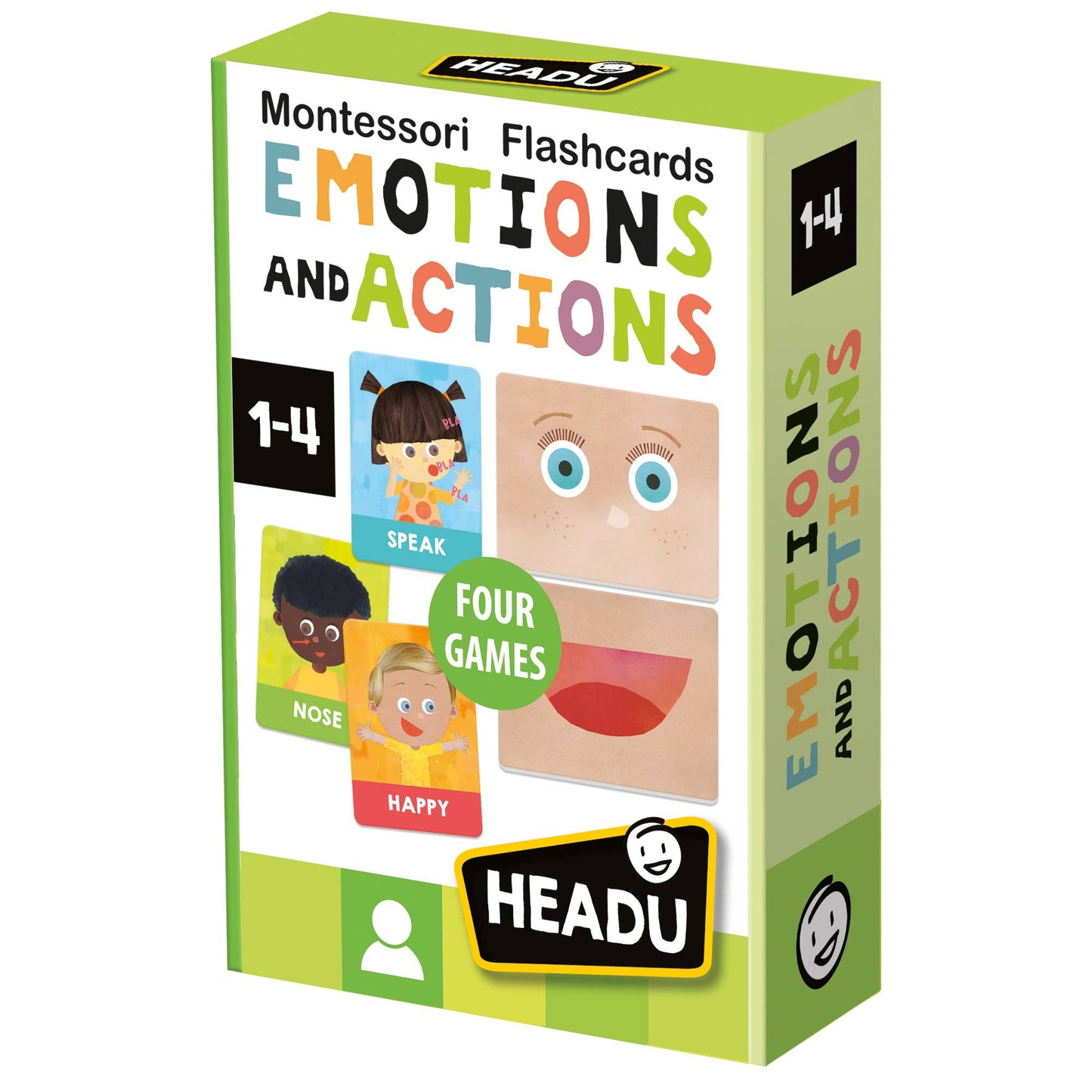 Emotions and Actions Flash Cards Montessori - Toddler Toy