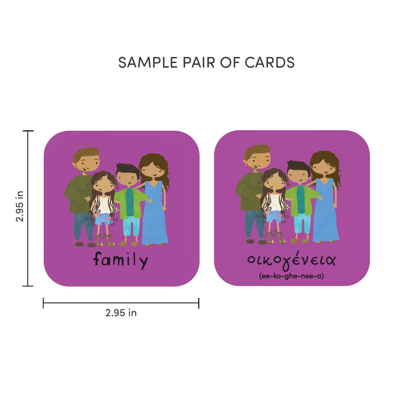 Minilingo Greek/English Bilingual Flashcards for Kids