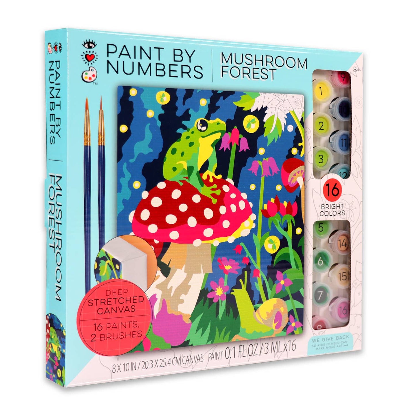 Paint By Numbers Frog & Mushroom