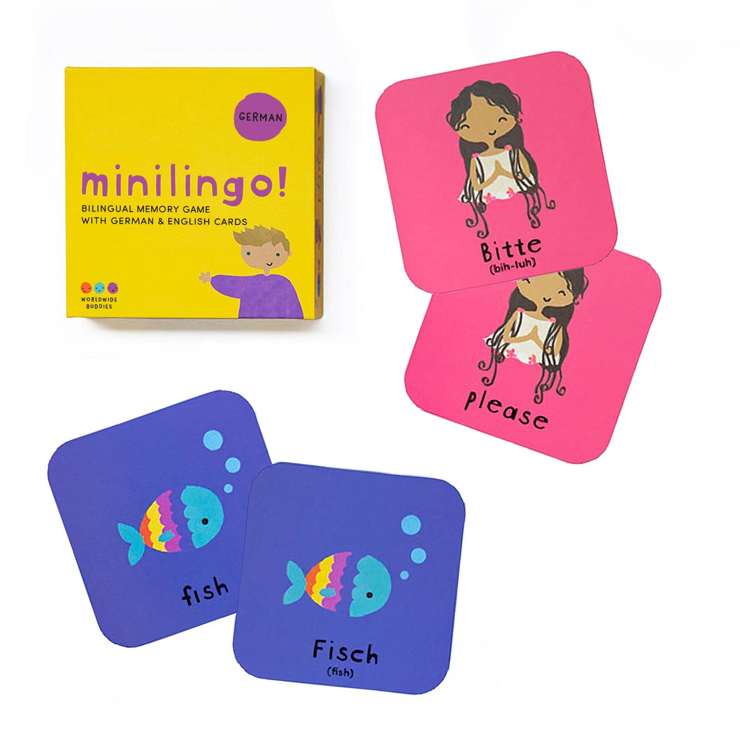 Minilingo German/English Bilingual Cards | Stocking Stuffers