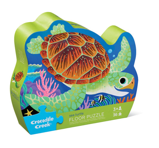 36-pc Foil Shaped Box Puzzle Sea Turtle