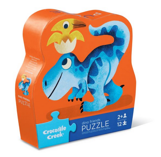 12-Pc Mini Shaped Box Puzzle Dino Friends