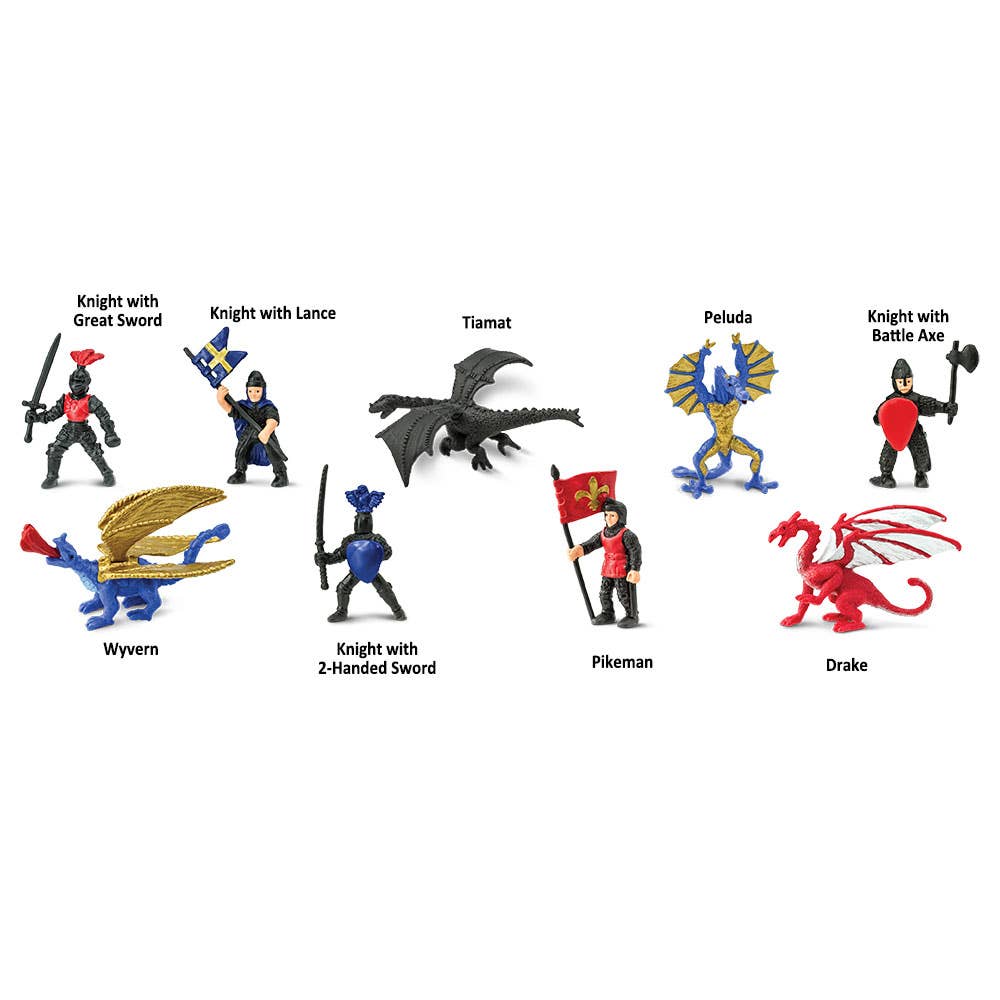 Knights & Dragons 2 TOOB- Figurine Toy Set