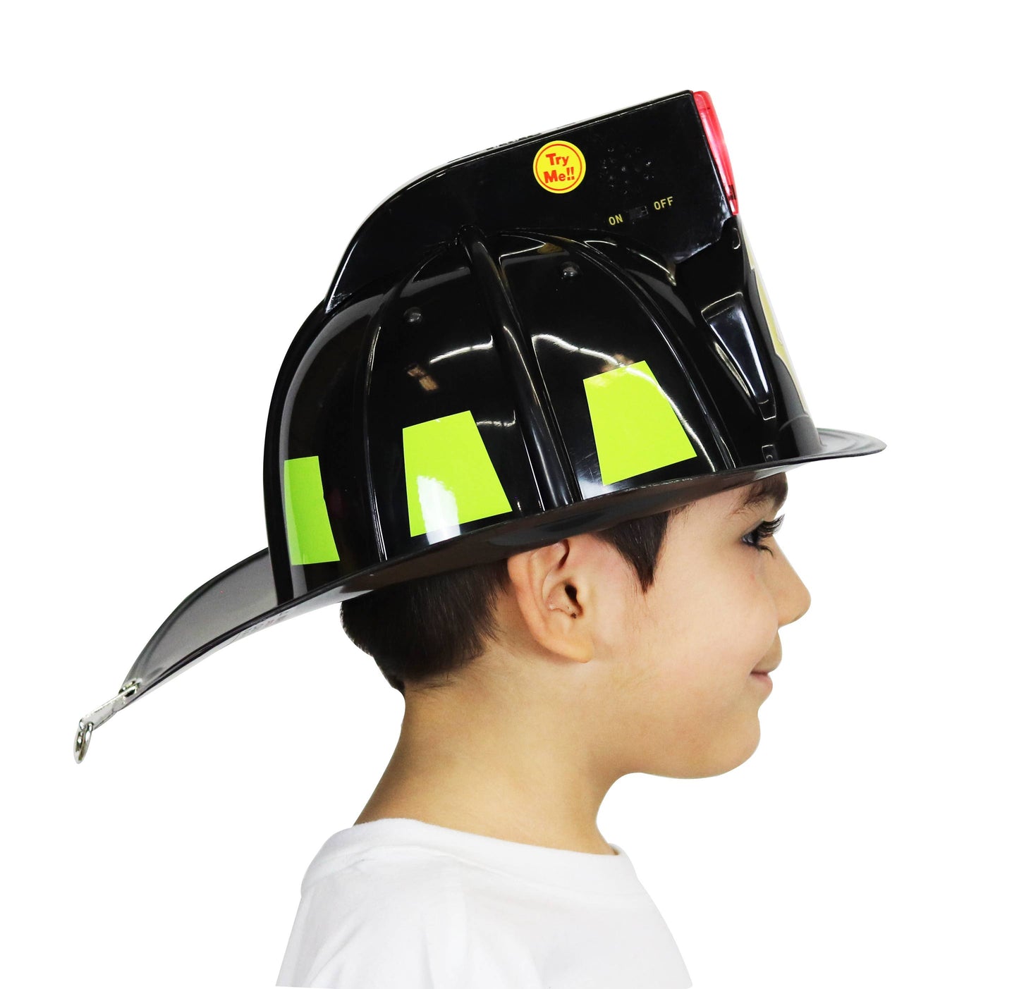 Fire Chief Helmet w/ Siren & Lights: Red