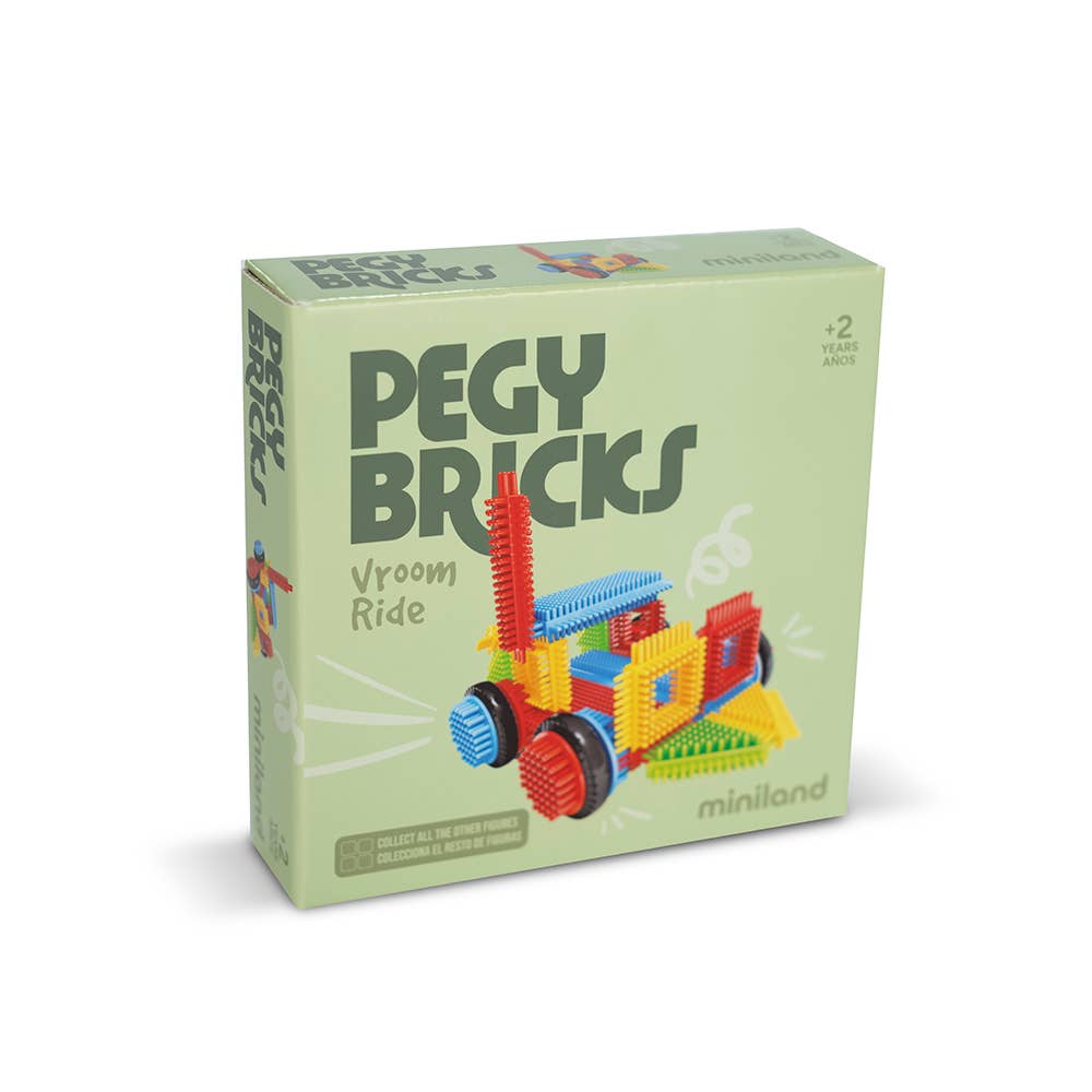 Pegy Bricks Interlocking Building Set: VROOM RIDE